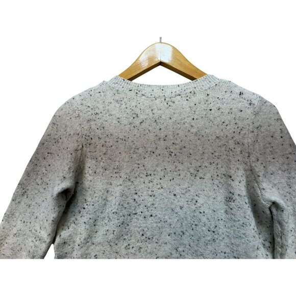 Loft Womens Penguin Design Cotton Blend Sweater XS Grey Speckled - Picture 9 of 9
